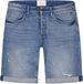 Pure Path Purewhite The Miles Slim Fit Denim Short Blauw W28