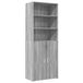 vidaXL Hoge kast, grijs Sonoma, 70x42,5x185 cm, houtvezel