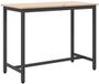 vidaXL Tafel Naturel 100 x 50 x 77 cm Engineered hout en staal