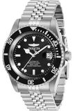 Invicta Pro Diver Automatisch herenhorloge van roestvrij staal, 42 mm, zilver/zwart