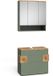 Vicco Meuble de salle de bain Eden, Vert, 2 pièces