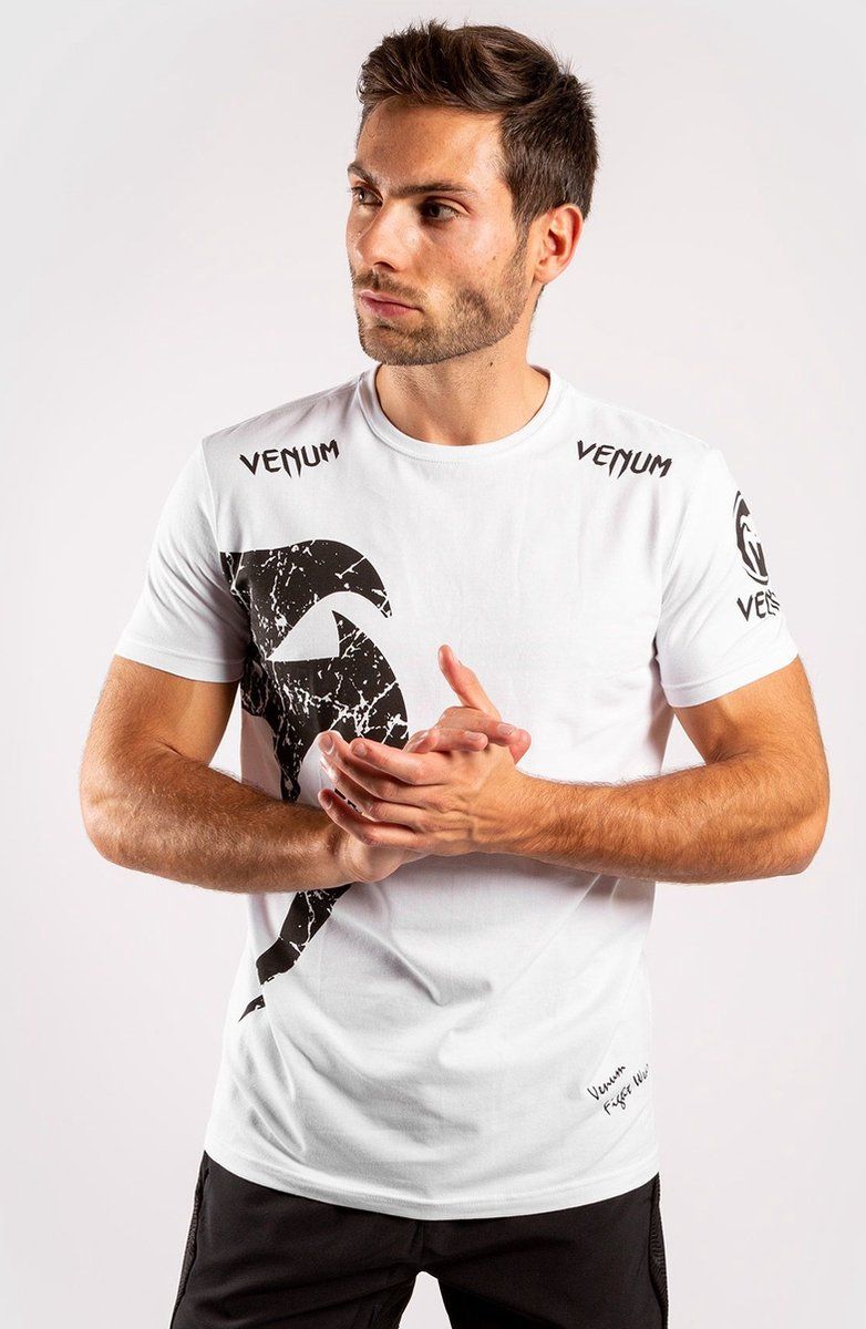 Venum Giant T-shirt voor volwassenen - Zwart/Wit - 2022