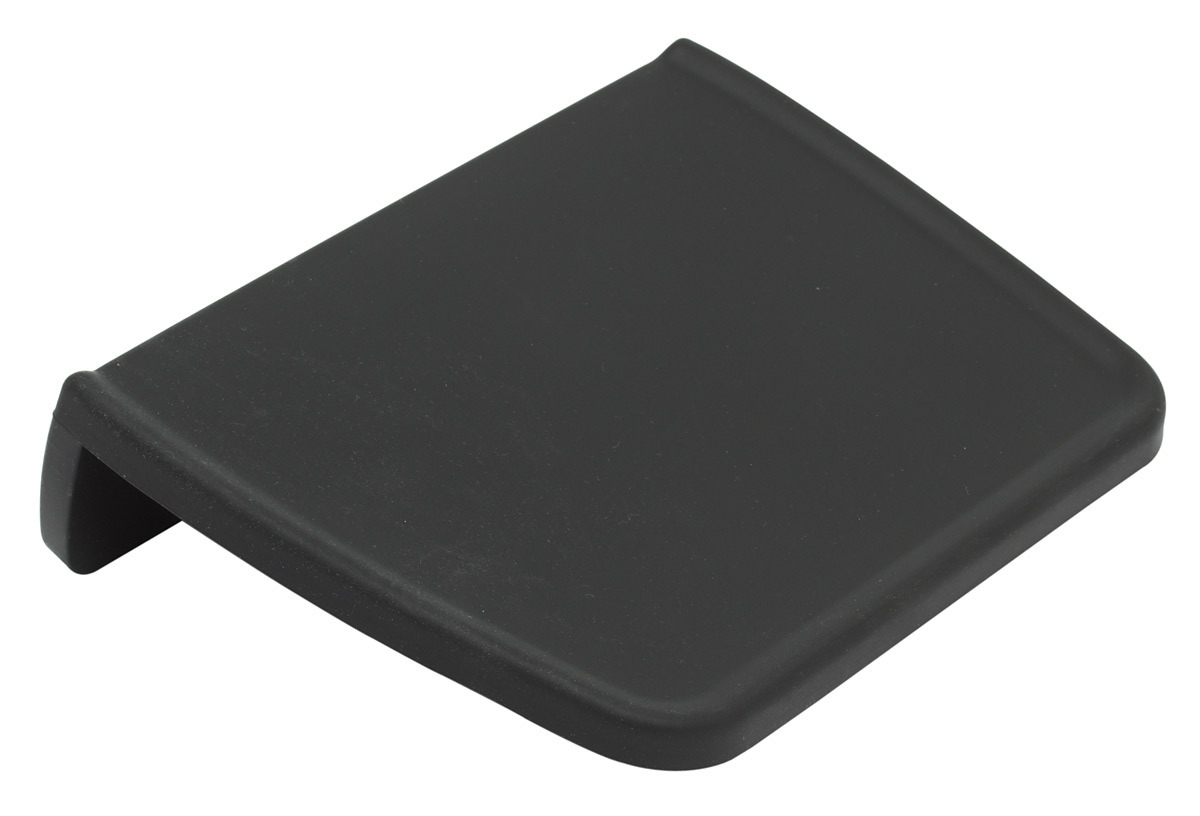 Cafelat tamping mat met rand 21 x 15 cm silicone zwart