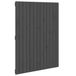 VidaXL Wandhoofdbord 95,5x3x90 cm massief grenenhout grijs