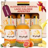 N'Sane Tasting Box 3 x 200ml - Alcoholvrije Drank - Cocktail Mixer - Basis voor Cocktails en Mocktails