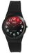 Q&Q V25A-002VY - Horloge - Sport - Analoog - Unisex - Plastic band - Rond - Kunststof - Cijfers - Zwart - Rood - Wit 10 ATM