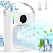 Refroidisseur d'air portable, USB, 900 ml, 3 vitesses, éclairage LED, blanc