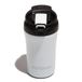 Muitomas Thermosbeker met deksel, thermobeker voor warme en koude dranken, van staal, praktisch en draagbaar, inhoud 350 ml, kleur wit