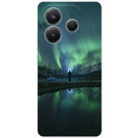 Xiaomi Redmi Note 14 5G Aurores boreales Bedrukt siliconen hoesje