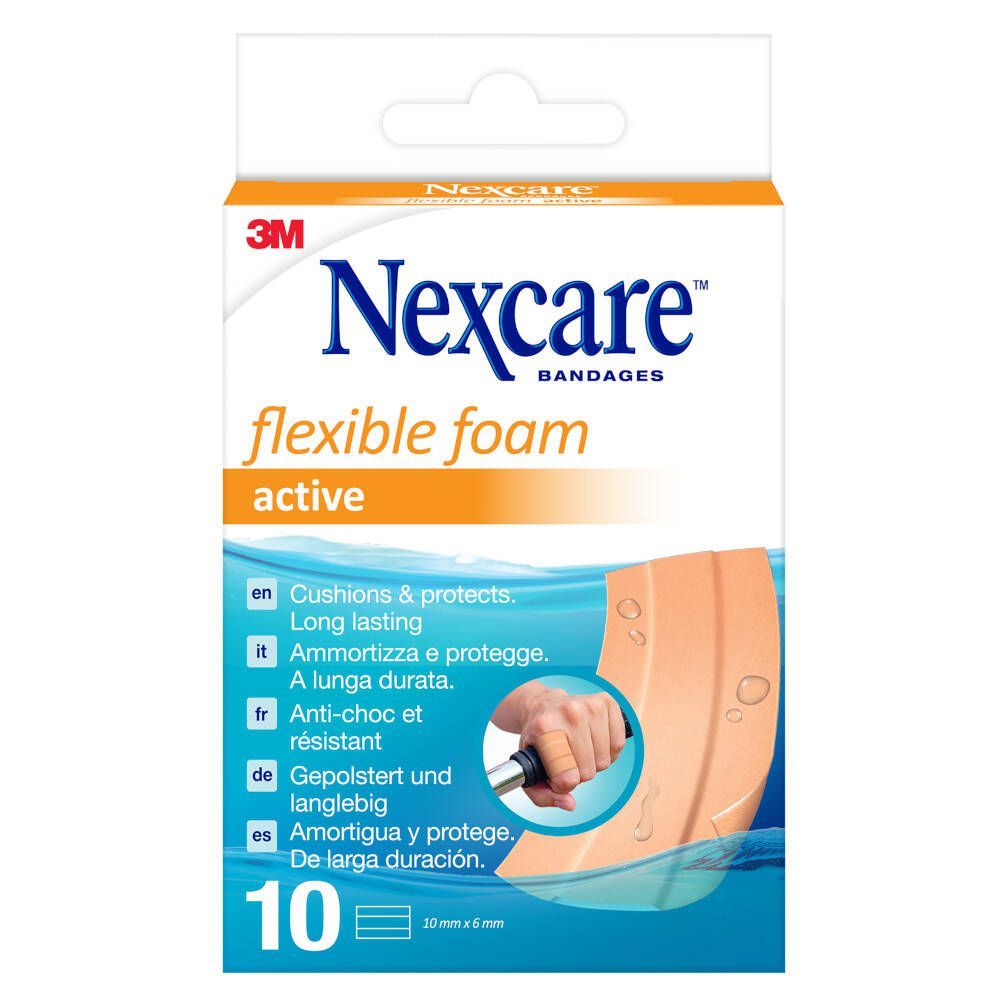 Nexcare Flexible Foam Active - 10 stuks