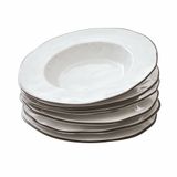 LOBERON Soepbord set van 6 Biarré wit