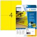HERMA 8032 Étiquettes en film Jaune 105 x 148 mm