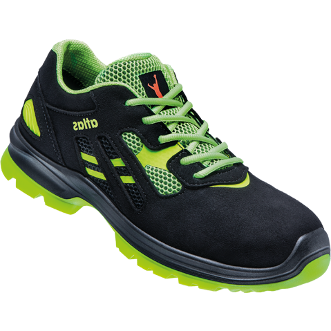 Atlas Werkschoen Flash 2605 Laag S1P W12 | Zwart/Groen | Maat 44
