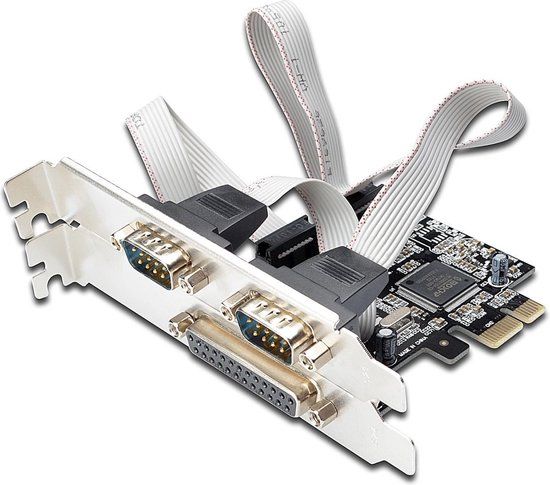 Eminent Ewent EW1158 - Parallelle/seriële adapter - PCIe - serieel x 2 + parallel x 1