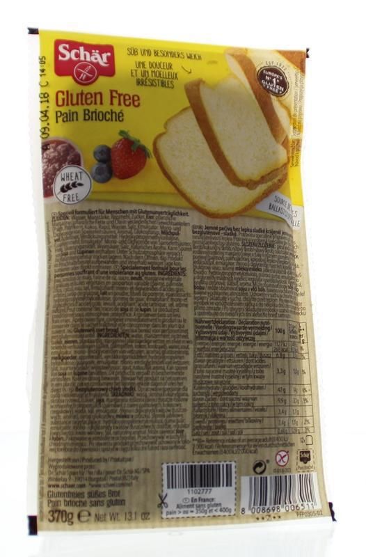 Schär Pain brioche 370 G