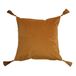 Chic Home Velvet kussensloop CRISTIANO 45x45 cm mosterd