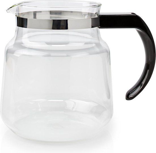 Nedis KACM100CPBK - Koffiekan - 1.2 liter - Transparant