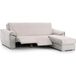 ECOMMERC3 Chaiselong Mini-bankhoes, rechts gevoerd en antislip, beige, volledige bescherming, comfort en stijl in design, verstelbaar en wasbaar