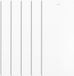 Sans marque Lamelles de store vertical Blanc Remplacement - Lamelles PVC incurvées (82,5 cm de longueur)
