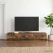 Maison Exclusive meuble TV - 147 x 34,5 x 27 cm - Imitation chêne fumé