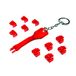 Logilink RJ45 1 poort x 10 sloten 1 sleutel 10 sloten rood