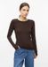 s.Oliver T-shirt Vrouwen donkerbruin Maat 36