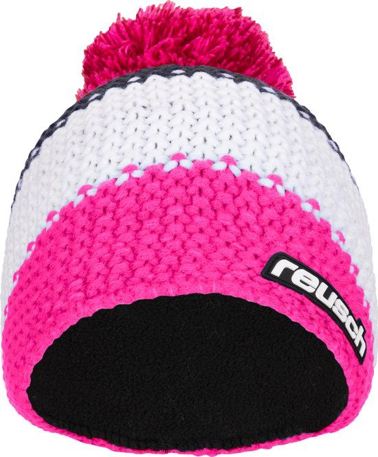 Reusch Enzo Beanie - Pink-wit - Unisex - Volwassenen - Acryl - Lente/Zomer