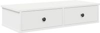 vidaXL Wandrek met laden, wit, 80 x 34 x 17 cm, bewerkt hout