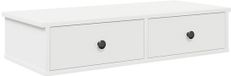 vidaXL Wandrek met laden, wit, 80 x 34 x 17 cm, bewerkt hout