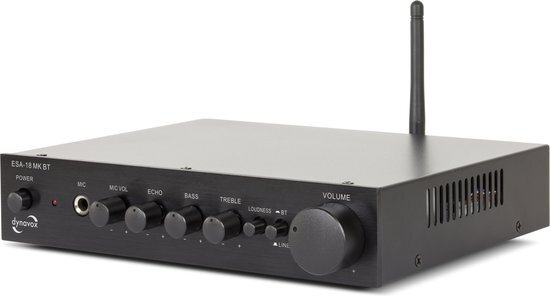 Dynavox ESA-18 MK Bluetooth versterker zwart