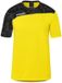Kempa Athletics 29-shirt Jaune citron/Noir Unisexe Manches courtes 100% Plastique recyclé