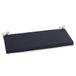 Pillow Perfect Fresco Solid Rieten terrasbank voor binnen en buiten, weer- en vervagingsbestendig, 45,7 x 114,3 cm, zwart