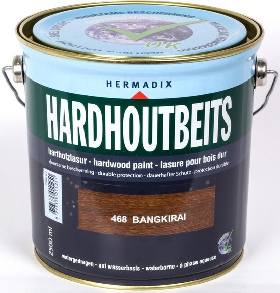 Hermadix Hardhout Beits - 2 5 liter - Bangkirai