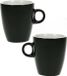 Cosy & Trendy Koffiekopjes/bekers - Set van 18x stuks - zwart - 190 ml - Keramiek - glans finish