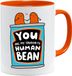 Mok Acen Merchandise Grappige mok/mok - 'My favourite human bean'. - Grappig cadeau met grappige berichten