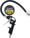 All Ride Digitale Bandenpomp met Drukmeter - Zwart