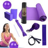 Ensemble de yoga avec tapis et accessoires de fitness