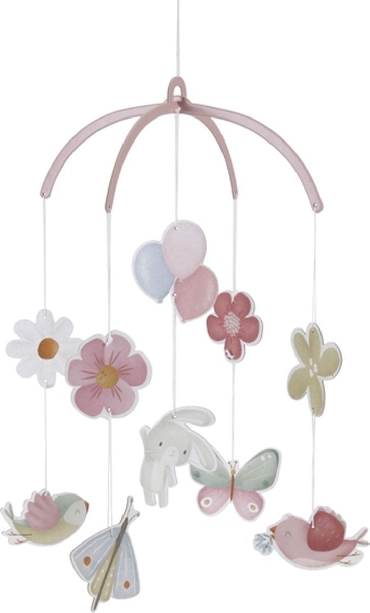 Little Dutch Flowers & Butterflies Mobile - Pink