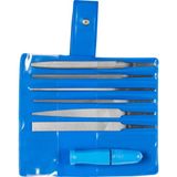 PFERD TOOLS 11702100 Sleutelvijlenset 265 A in kunststof tas, 6 vijlen, 100 mm, 1 snelspanner
