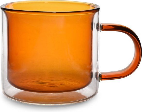 ONA Beker 27cl dubbelwandig amber Liv - set/2