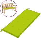 vidaXL Tuinbankkussen 120x50x3 cm Oxford stof felgroen