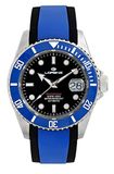 Lorenz Analoog automatisch horloge voor heren met rubberen armband 030197BB