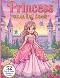 Princess Coloring Book for Girls 3-5