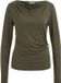 WE Fashion Dames jersey top met plooidetail en goud accent