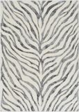 Surya Cybele vloerkleed zebra boho donkergrijs beige 160 x 220 cm