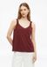 s.Oliver T-shirt à col en V à manches courtes pour femme, bordeaux, taille 38
