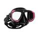 Scubapro Zoommasker, zwart/roze, drukregelaar set voor duiken in koud water, uniseks, volwassenen, zwart/roze, één maat