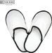 The One Towelling Pantoffels - 38/40 - Badstofslippers - 400 gr/m² - 100% Coton peigné - Noir/Blanc