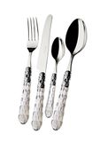 Casa Bugatti Set van 24 bestek Bohemia transparant