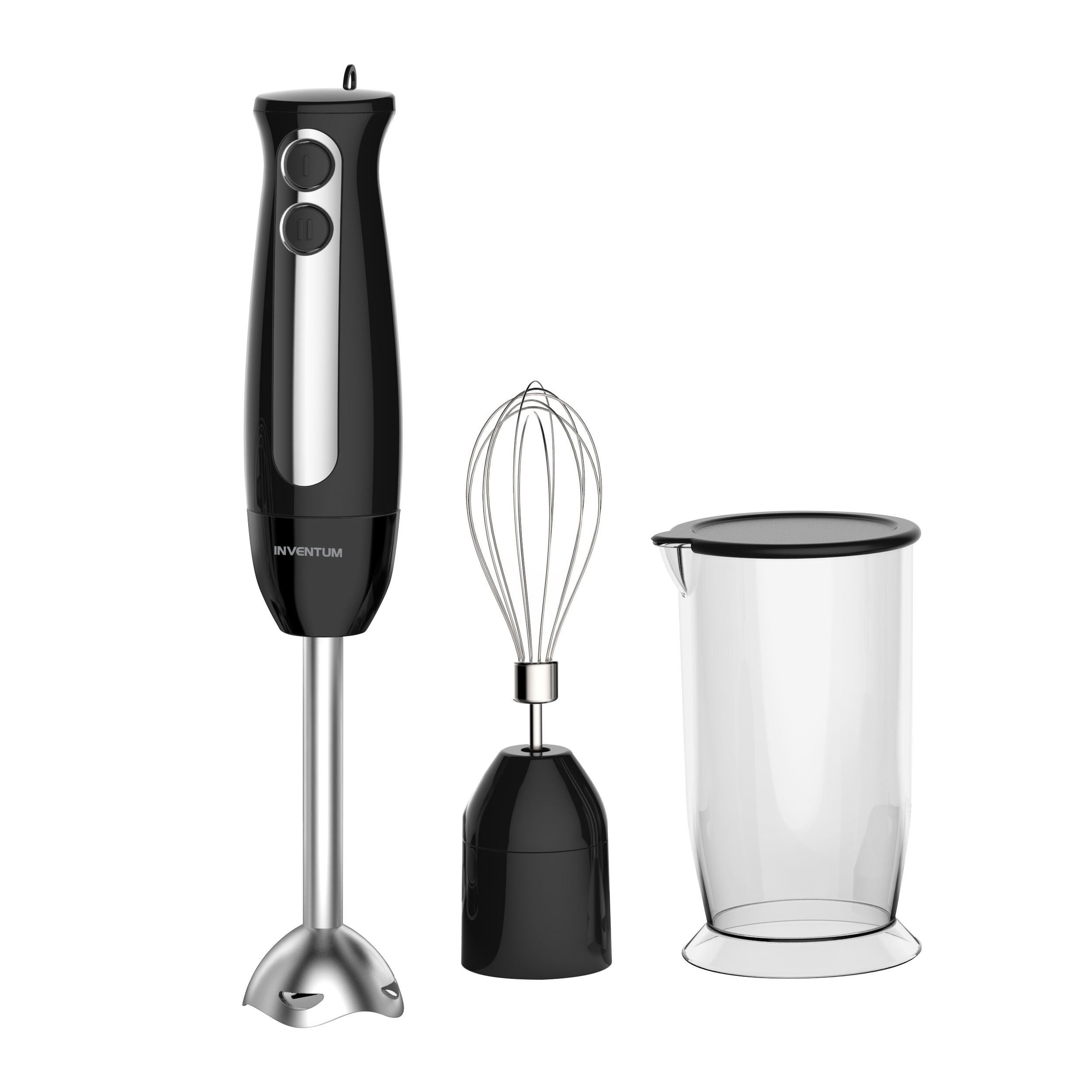 Inventum CMX435S - Immersion Blender Set - 400W - 2 Speeds - Black/Stainless Steel